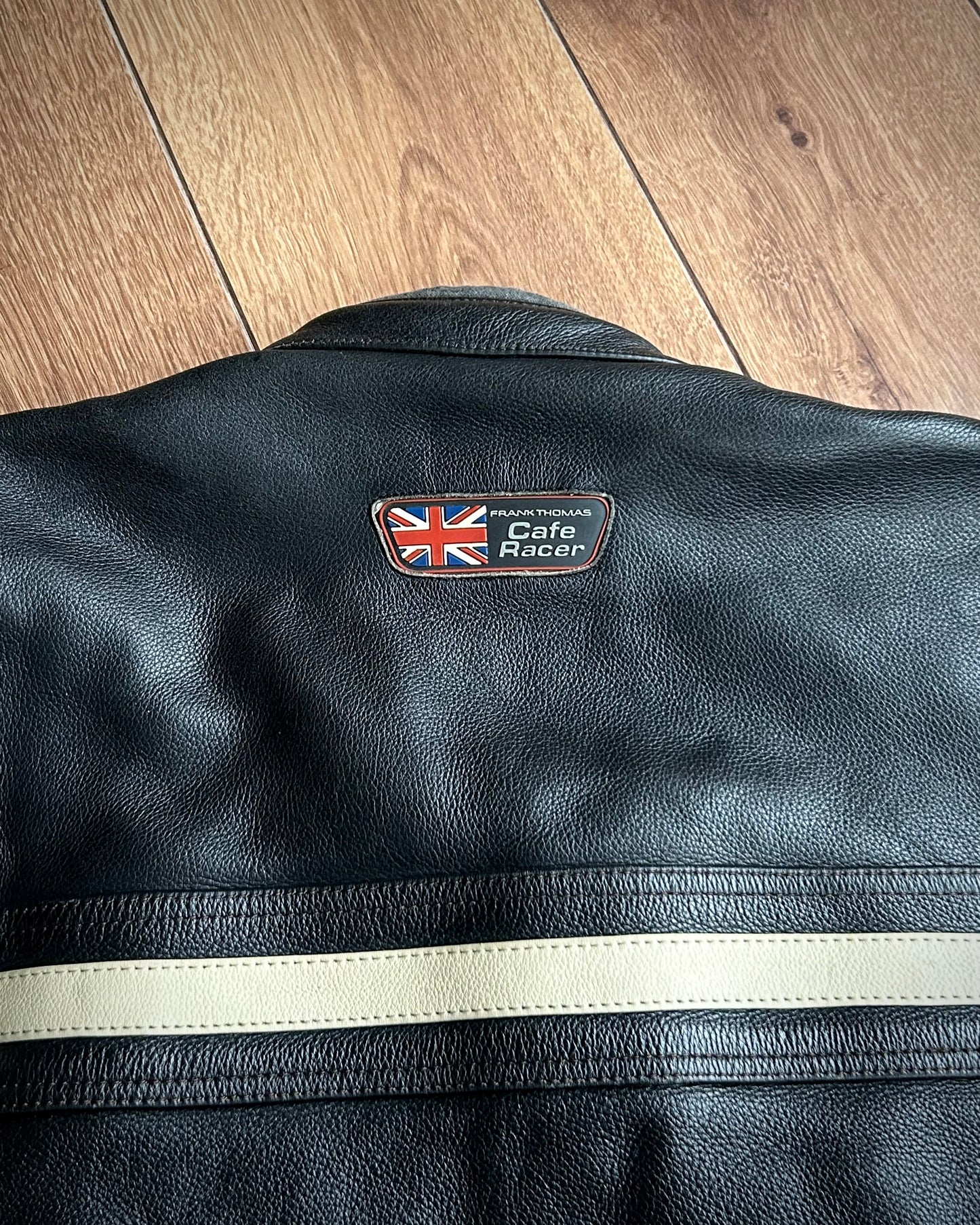 🇬🇧 frank thomas ‘7’ cafe racer leather jacket.