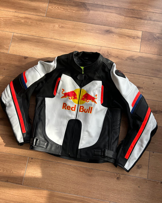 red bull racing leather biker jacket (M).